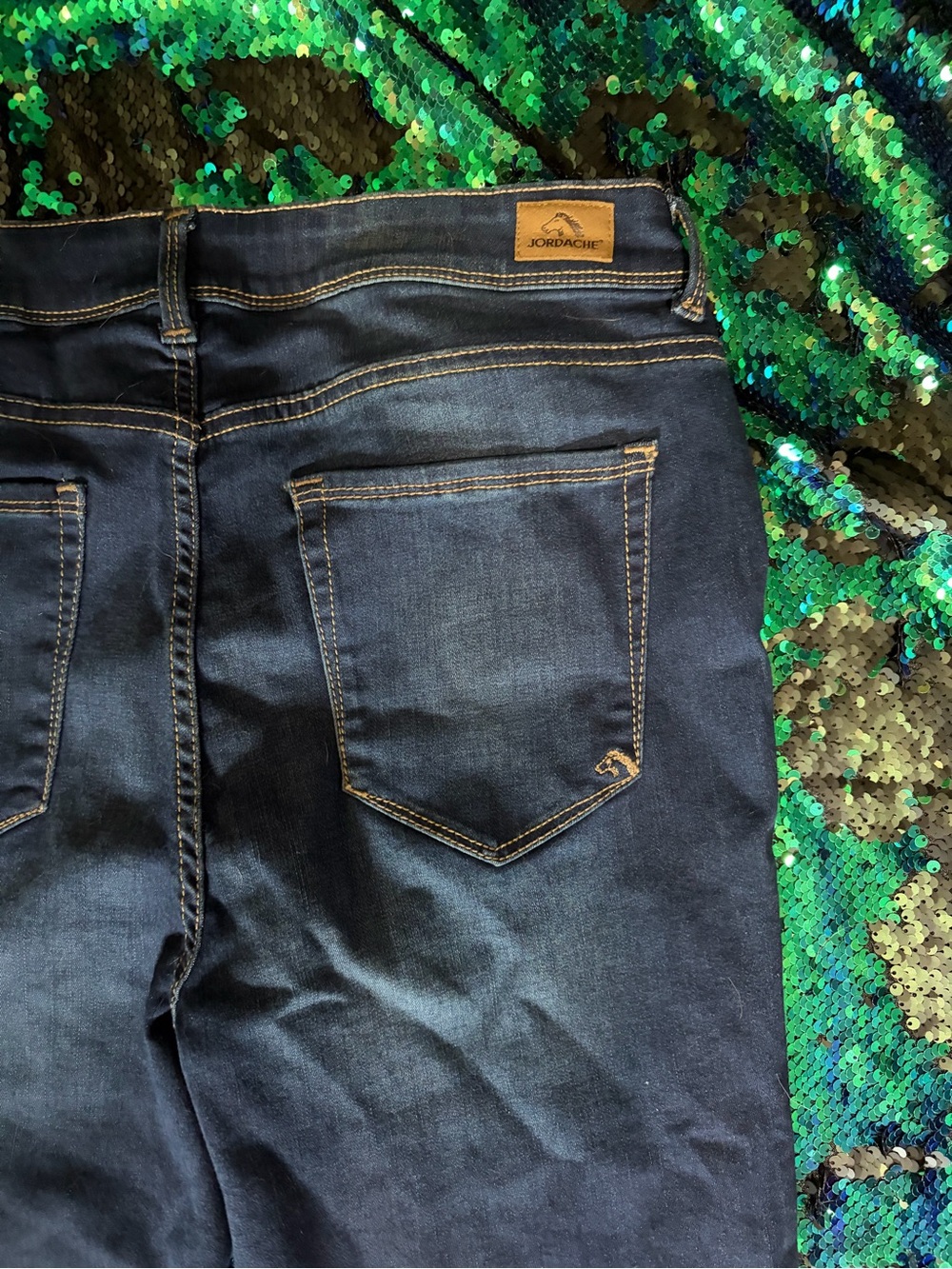 Jordache Dark Blue Women's  Skinny Jeans - Picture 4 of 5